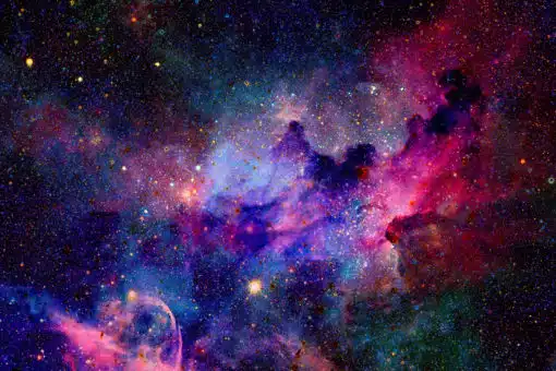 Graviteit sterren nebula aantrekkelijke communicatie design content concept nieuws blog
