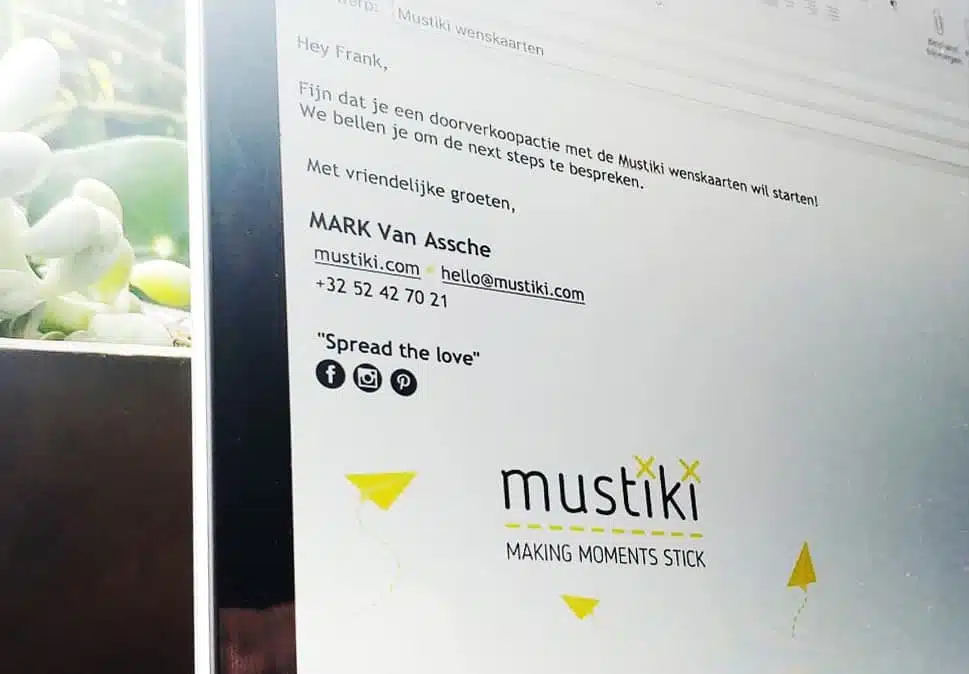 Mustiki mailhandtekening