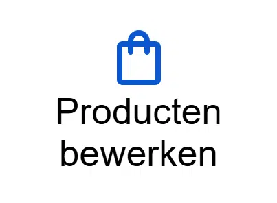 Knop 'Producten bewerken' in Google Bedrijfsprofiel.