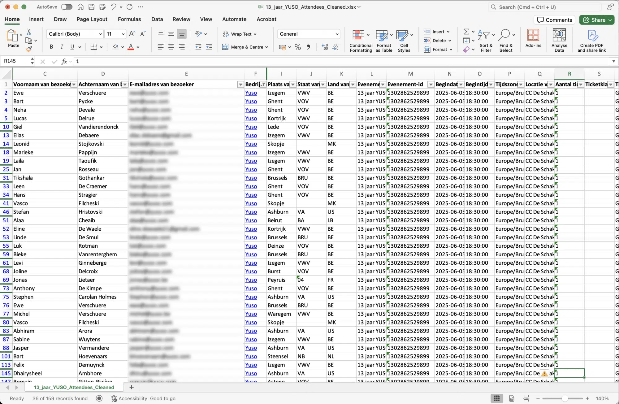 Data Merge Excelfile