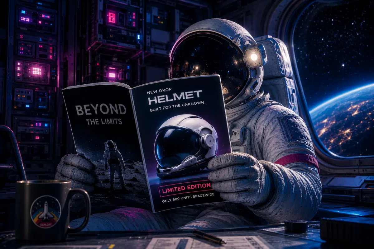 Graviteit - Onze wereld 2 Astronaut in ruimtestation leest brochure