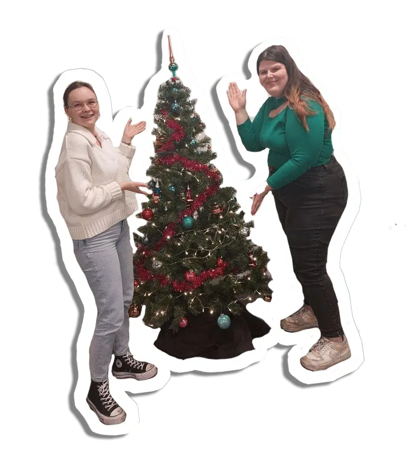 graviteit stage annelies digitaal vormgever kerstfeest kerstboom margaux