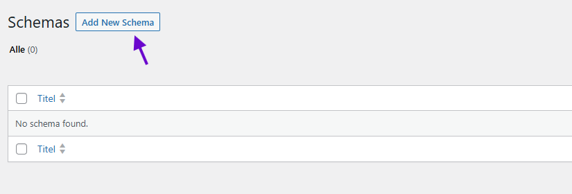 Nieuw schema template toevoegen in Rank Math