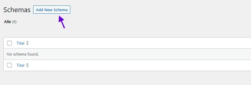 Nieuw schema template toevoegen in Rank Math